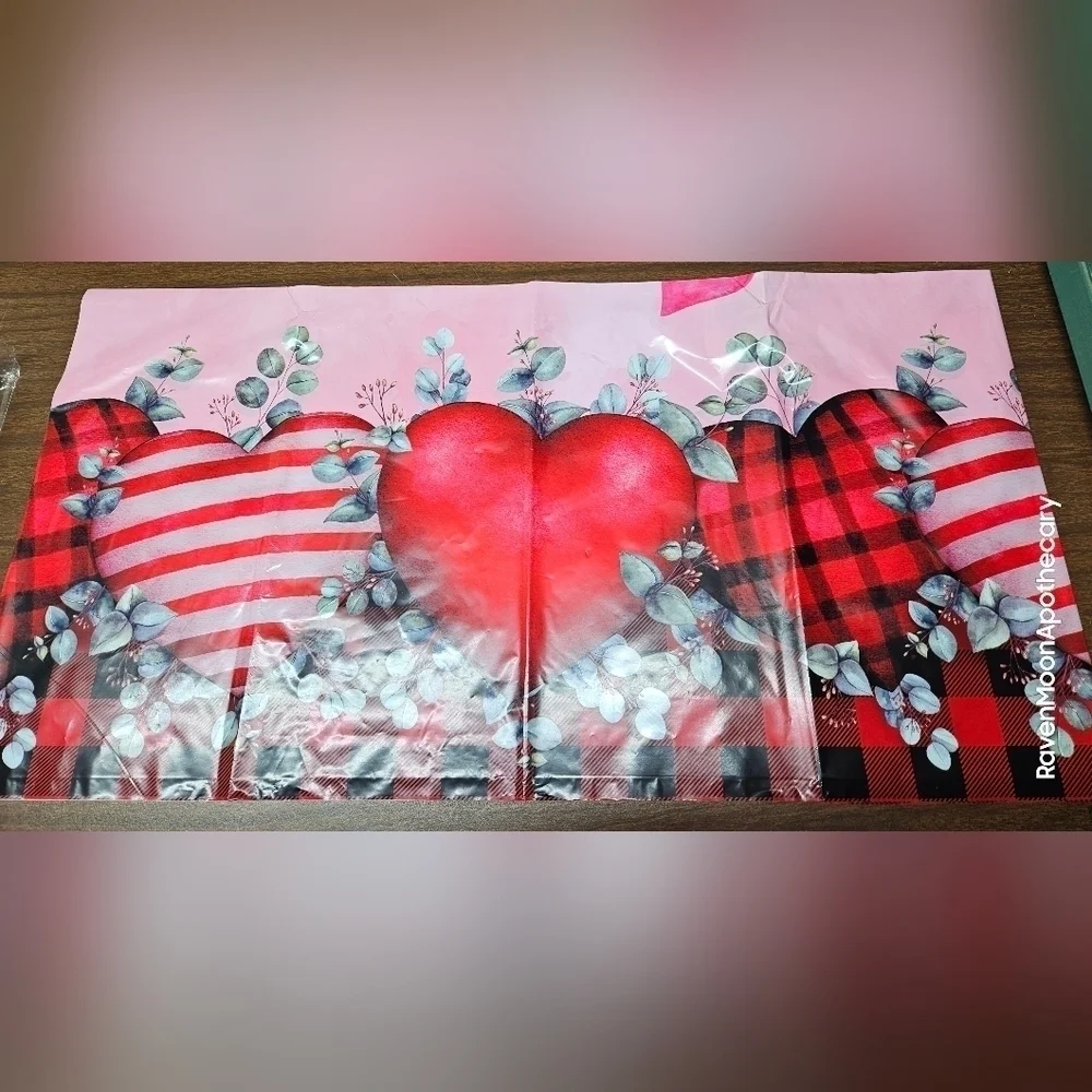 Valentines Day Table Clothe Plastic